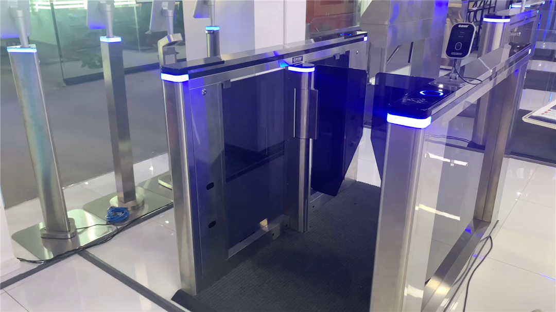 swing gate turnstile for bank entrance