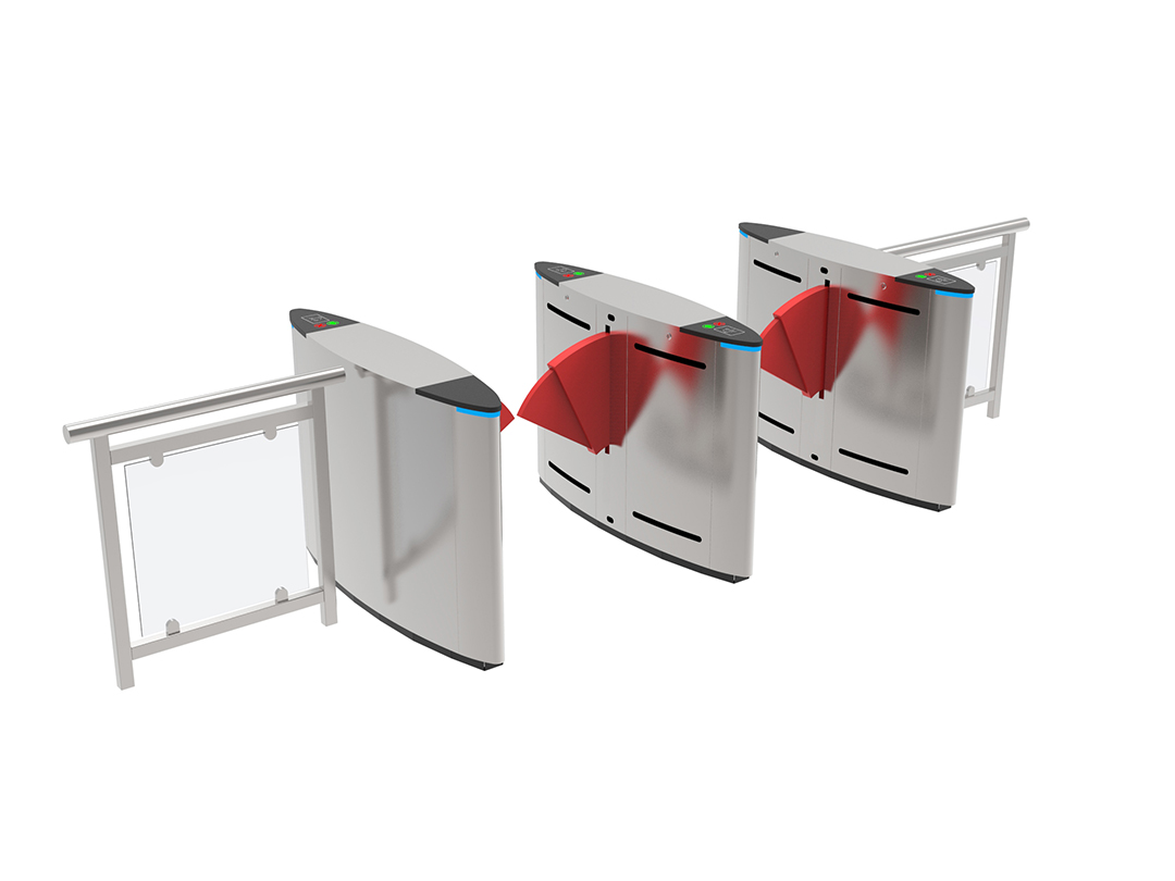 Porta de barreira de solapa personalizada con paneis de barreira
