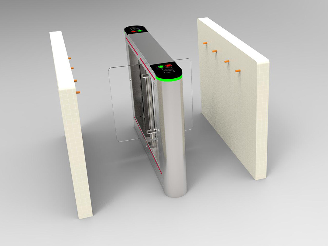Porta giratòria de doble nucli de màquina amb lògica infraroja personalitzada (2)