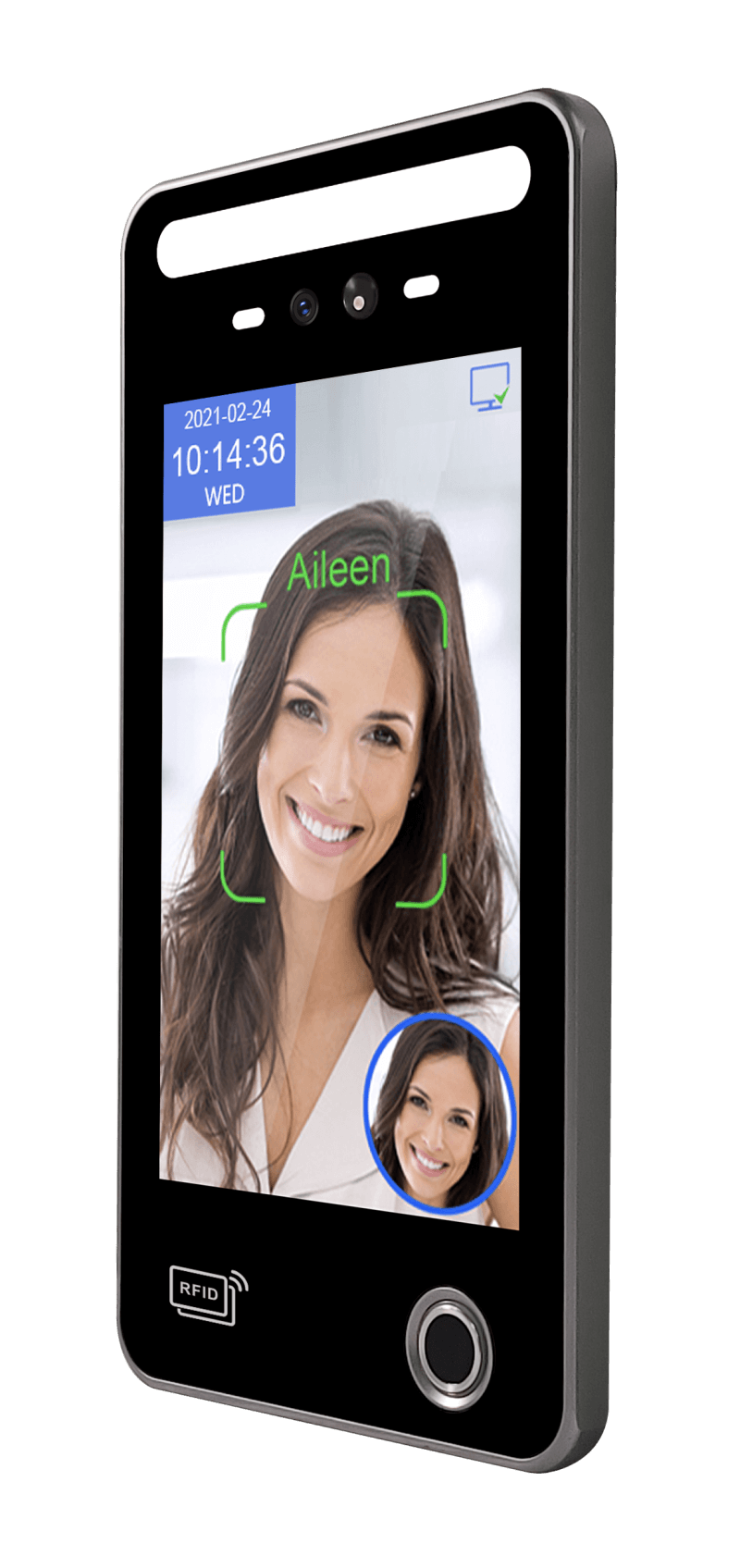 Dispositivo de recoñecemento facial dinámico para torniquete (pegada dixital da tarxeta de identificación) Dereita (2)