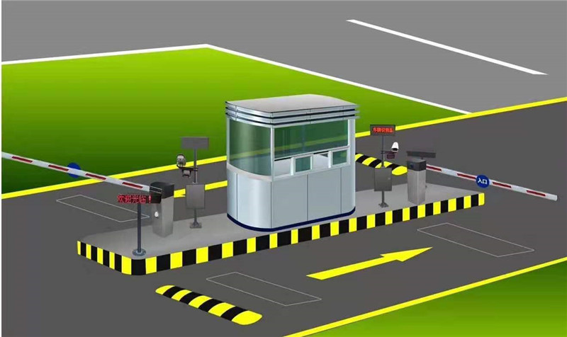 Traffic Barrier Gate Recoñecemento de matrículas Solución de máquinas todo-en-un intelixente (3)