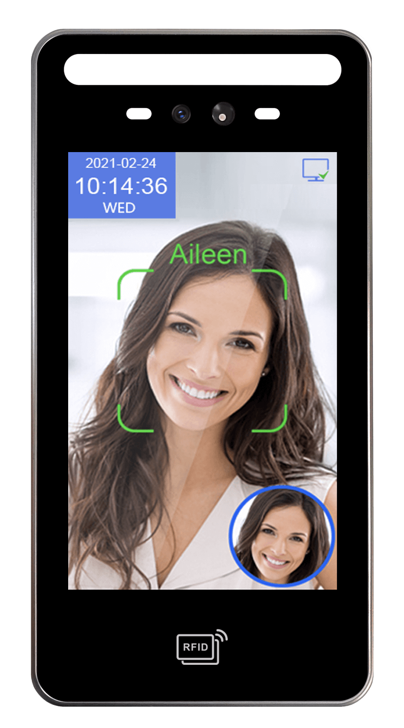 Dynamic face recognition terminal for (ID card) Front