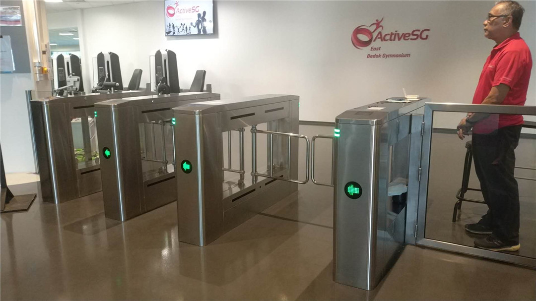 Swing Turnstile Gate installed at Singapore National Sports Centre
